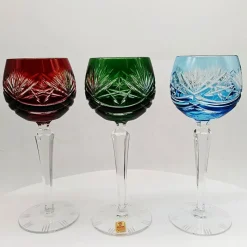 Pamono Traube Cordial Wine Glasses in Cut Crystal from Nachtmann, Germany, 1960s, Set of 6><noscript><img width=