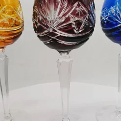 Pamono Traube Cordial Wine Glasses in Cut Crystal from Nachtmann, Germany, 1960s, Set of 6><noscript><img width=