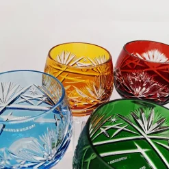Pamono Traube Cordial Wine Glasses in Cut Crystal from Nachtmann, Germany, 1960s, Set of 6><noscript><img width=