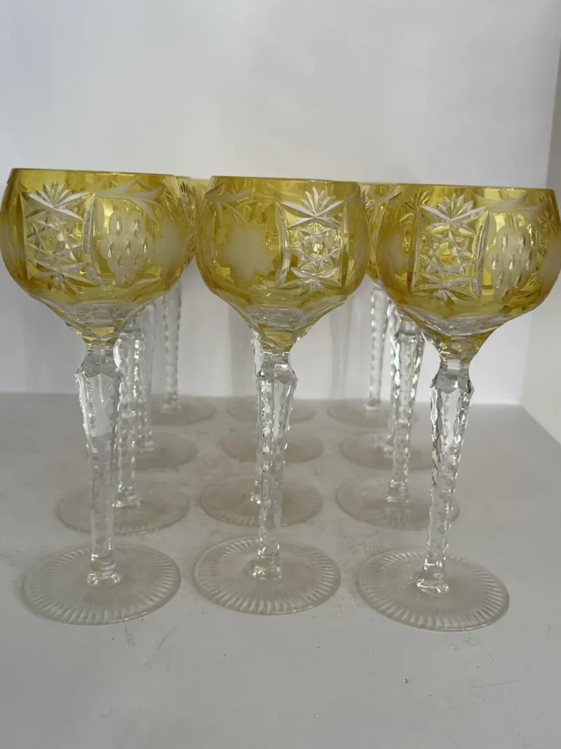 Pamono Traube Wine Hock from Nachtmann, 1970s, Set of 12> Glassware