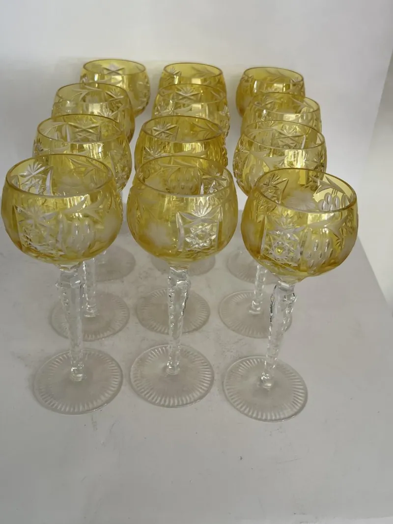 Pamono Traube Wine Hock from Nachtmann, 1970s, Set of 12> Glassware
