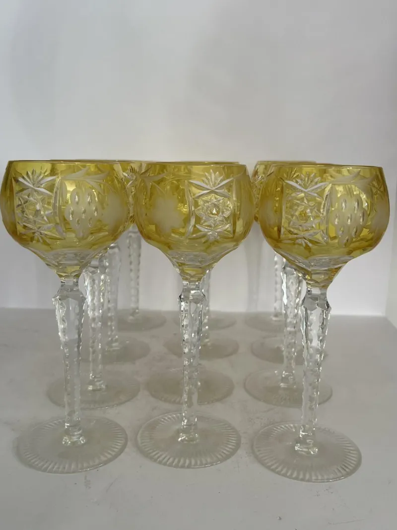 Pamono Traube Wine Hock from Nachtmann, 1970s, Set of 12> Glassware