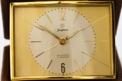 Pamono Travel Leather Alarm Clock from Junghans, 1960s><noscript><img width=