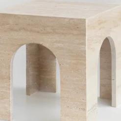 Pamono Travertine Arch Side Table from Kiwano Concept> Tables