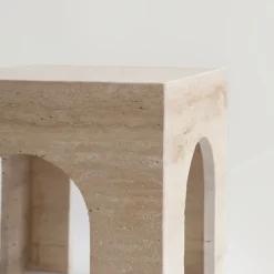Pamono Travertine Arch Side Table from Kiwano Concept><noscript><img width=