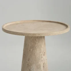 Hot Pamono Travertine Cone Side Table from Kiwano Concept