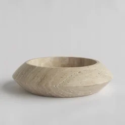 Pamono Travertine Eclipse Bowl from Kiwano Concept> Tabletop|Bowls