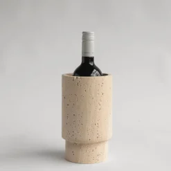 Pamono Travertine Vase or Wine Cooler from Kiwano Concept><noscript><img width=