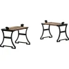 Pamono Trädgårdsmöbel Nr 2 Stools in Cast Iron and Painted Wood attributed to Folke Bensow, 1920, Set of 2> Garden Seating
