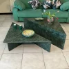 Pamono Triangle Marble Coffee Table in Real Marble by Andrea Grasso, Set of 2> Tables|Coffee & Side Tables