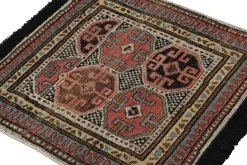 Discount Pamono Tribal Square Rug with Geometric Pattern and Medallion from R&K Principal Jahanshah Nazmiyal