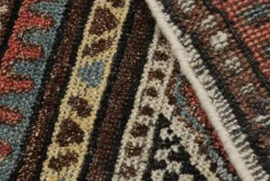 Discount Pamono Tribal Square Rug with Geometric Pattern and Medallion from R&K Principal Jahanshah Nazmiyal