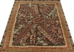 Clearance Pamono Tribal Style Rug in Geometric Pattern from R&K Principal Jahanshah Nazmiyal