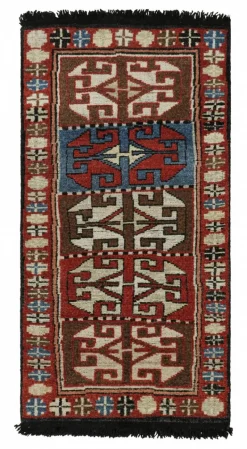 Online Pamono Tribal Style Rug with Patterns from R&K Principal Jahanshah Nazmiyal