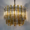 Pamono Triedri Series Chandelier in Murano Glass from Venini, Italy, 1960s> Ceiling Lights