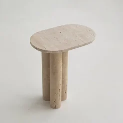Discount Pamono Trio No. III Travertine Side Table from Kiwano Concept