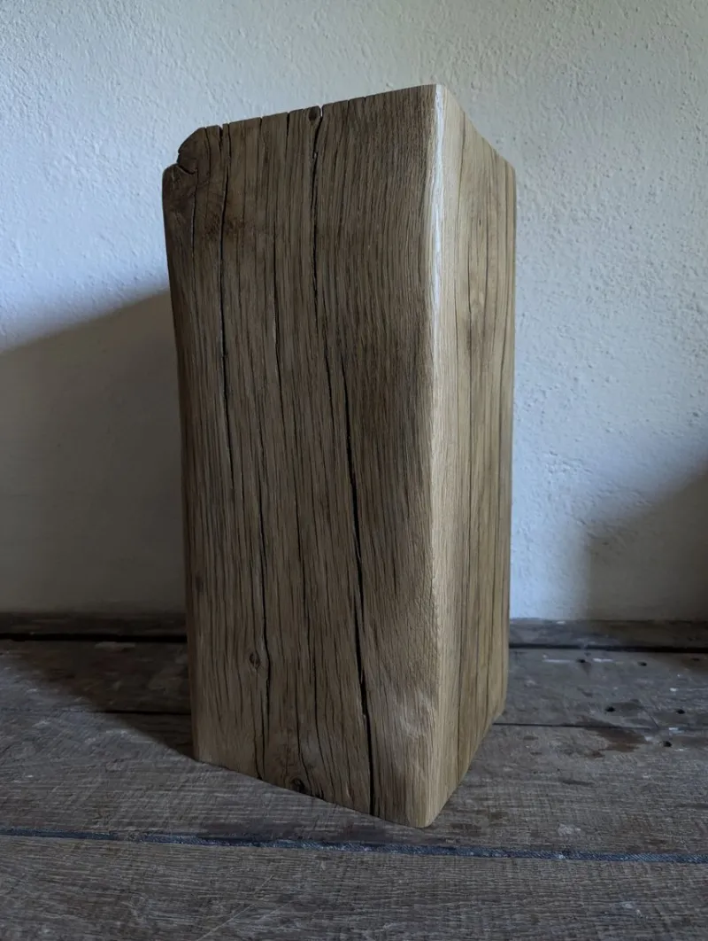 Pamono Trio of Oak Monoliths by Atelier Bloam, Set of 3> Tables