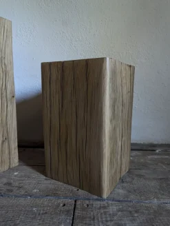 Pamono Trio of Oak Monoliths by Atelier Bloam, Set of 3><noscript><img width=