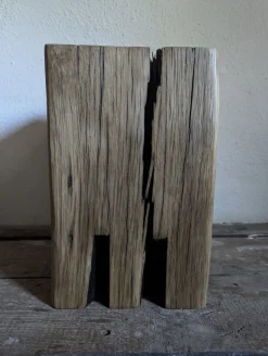 Pamono Trio of Oak Monoliths by Atelier Bloam, Set of 3><noscript><img width=
