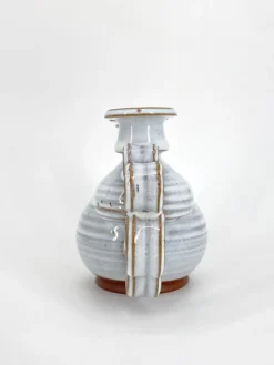 Discount Pamono Triple Studio Ceramic Candlestick by Leif and Lizzy Larsen, Denmark, 1970s