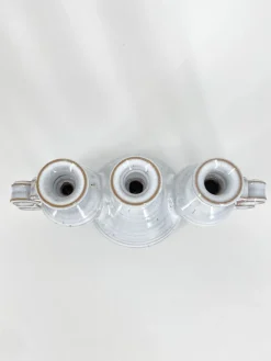 Discount Pamono Triple Studio Ceramic Candlestick by Leif and Lizzy Larsen, Denmark, 1970s