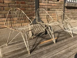 Pamono Tripod Iron Garden Chair, 1950s> Garden Seating