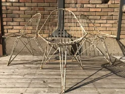 Pamono Tripod Iron Garden Chair, 1950s> Garden Seating