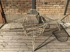 Pamono Tripod Iron Garden Chair, 1950s><noscript><img width=