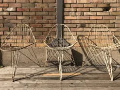 Pamono Tripod Iron Garden Chair, 1950s><noscript><img width=