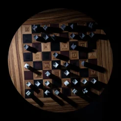 Pamono Trojan Chess Table from Futuro Studio, 2019, Set of 33><noscript><img width=