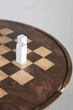 Pamono Trojan XXI Chess Table from Futuro Studio, 2021, Set of 33><noscript><img width=