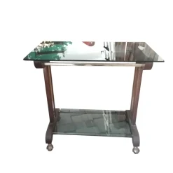Outlet Pamono Trolley with Smoked Shelves, 1960s