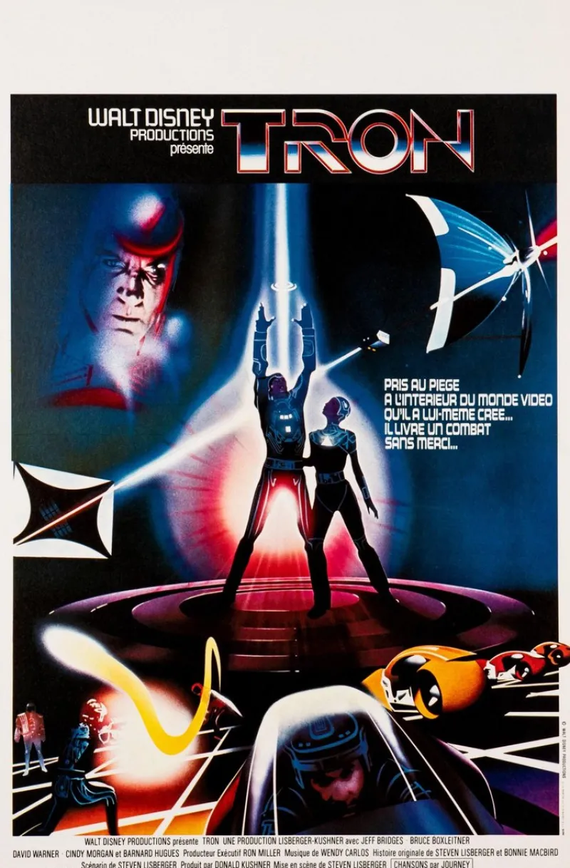Online Pamono Tron Original Vintage Movie Poster, French, 1982