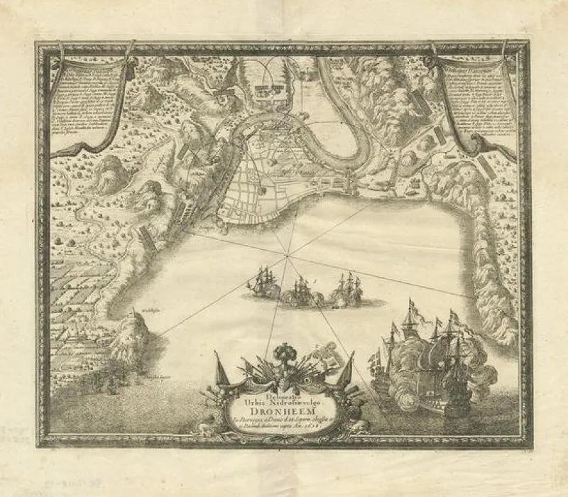 Hot Pamono Trondheim by Pufendorf, 1697