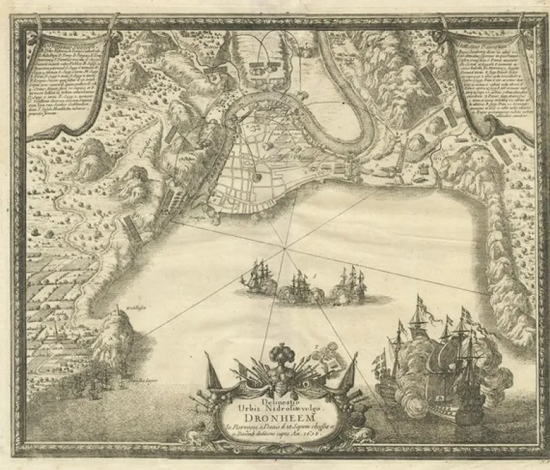 Hot Pamono Trondheim by Pufendorf, 1697