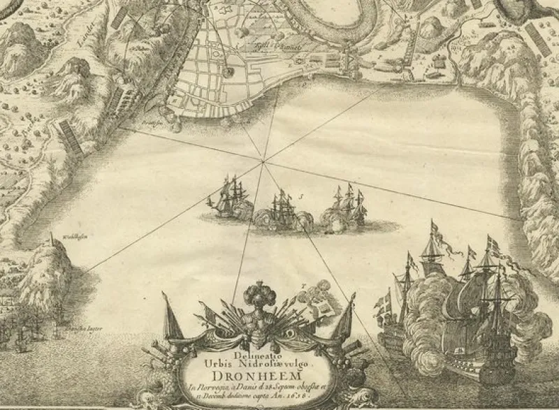 Hot Pamono Trondheim by Pufendorf, 1697