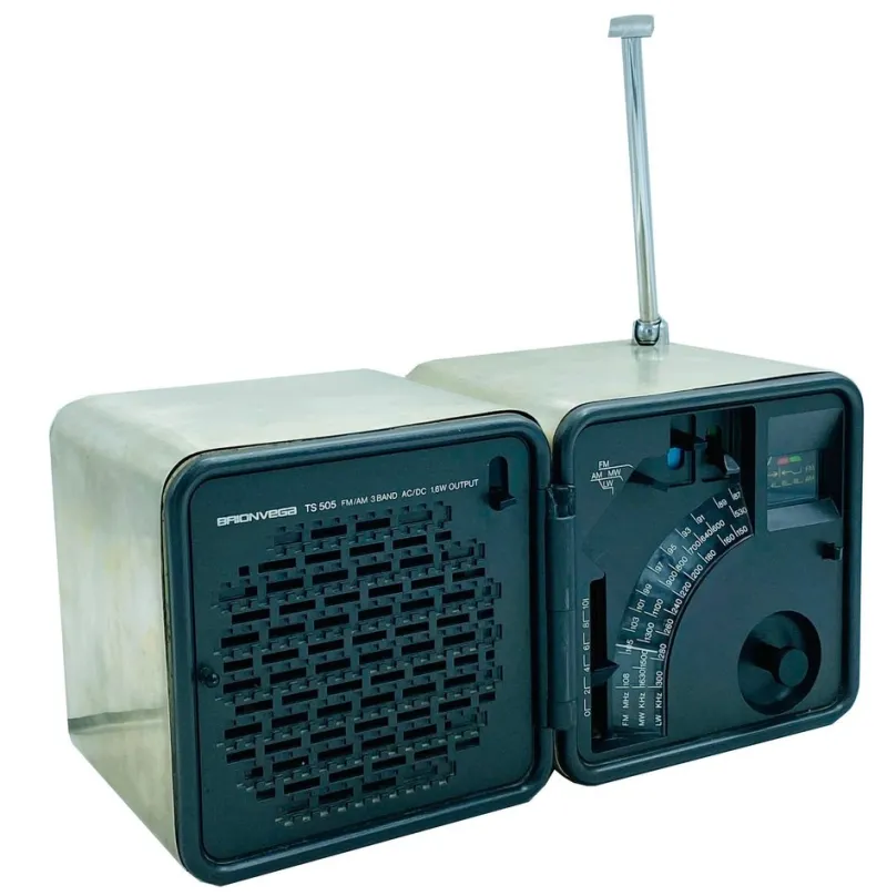 Pamono TS 505 Cube Radio by Marco Zanuso & Richard Sapper for Brionvega, 1976> Electronics