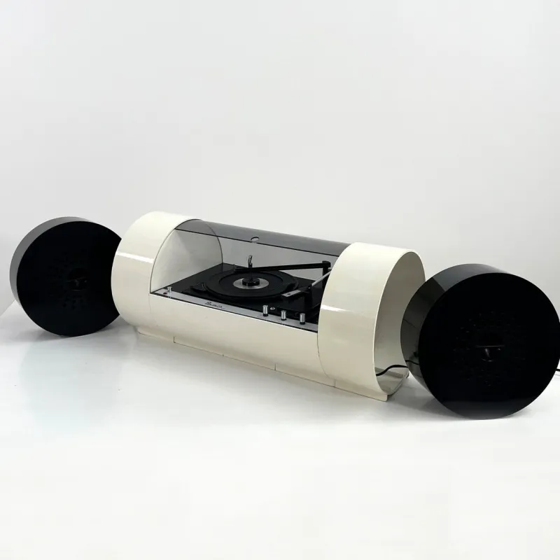 Pamono Tube Turntable Stereo Console by Yonel Lebovici for Paam, 1968> Electronics
