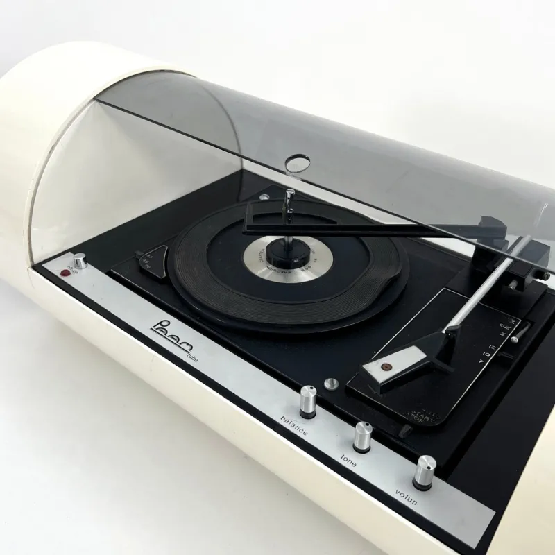 Pamono Tube Turntable Stereo Console by Yonel Lebovici for Paam, 1968> Electronics