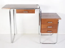 Online Pamono Tubular Chrome Table or Desk from Kovona, 1950s
