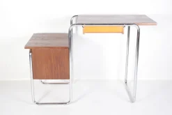 Online Pamono Tubular Chrome Table or Desk from Kovona, 1950s