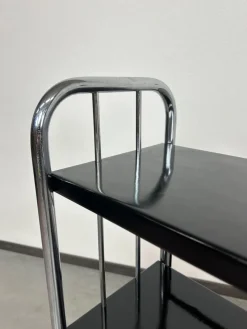 Pamono Tubular Steel Bauhaus Shelf, 1930s><noscript><img width=