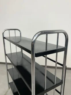 Pamono Tubular Steel Bauhaus Shelf, 1930s><noscript><img width=