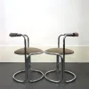 Pamono Tubular Steel Chairs, Italy, 1970s, Set of 4