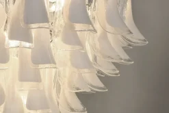 Pamono Tulipani Chandelier in White 75 from Novaresi> Ceiling Lights