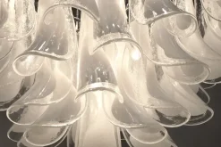 Pamono Tulipani Chandelier in White 75 from Novaresi><noscript><img width=
