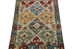 Pamono Turkish Style Rug with Polychromatic Geometric Patterns from R&K Principal Jahanshah Nazmiyal><noscript><img width=