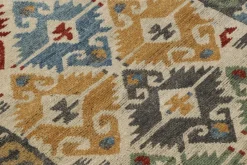 Pamono Turkish Style Rug with Polychromatic Geometric Patterns from R&K Principal Jahanshah Nazmiyal><noscript><img width=