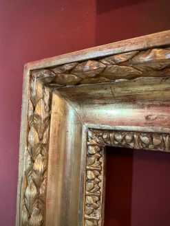 Pamono Tuscan Empire Carved Gold Leaf Gilt Frame, Italy, 19th Century><noscript><img width=
