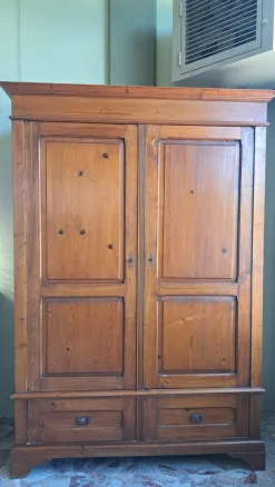 Pamono Tuscan Fir Wardrobe, 1890s